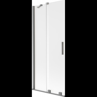 Mexen Velar posuvná vanová zástěna se 2 křídly 80 x 150 cm, matná, stříbrná - 896-080-000-31-95