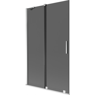 Mexen Velar posuvná vanová zástěna se 2 křídly 110 x 150 cm, grafit, chrom - 896-110-000-41-01