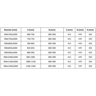 Posuvný sprchový kout Mexen Velar 90 x 90 cm, matná, kartáčované zlato - 871-090-090-31-55