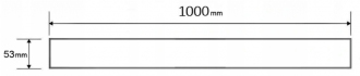 Mexen M13 100 cm - Rošt pro odtokový žlab FLAT / Flat 360, zlatý 1519100