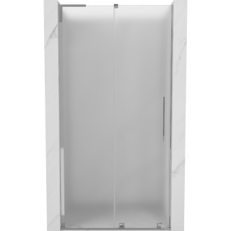 Posuvné sprchové dveře Mexen Velar L 90 cm, matné, chrom - 871-090-003-31-01
