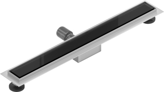 Mexen Flat MGB odtokový žlab 70 cm černé sklo - 1026070-15