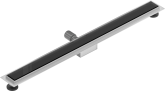 Mexen Flat MGB odtokový žlab 90 cm černé sklo - 1026090-15