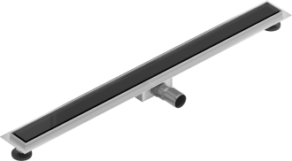 Mexen Flat MGB odtokový žlab 90 cm černé sklo - 1026090-15