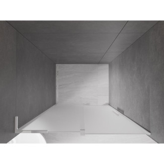 Posuvné sprchové dveře Mexen Velar L 110 cm, matné, chrom - 871-110-003-31-01