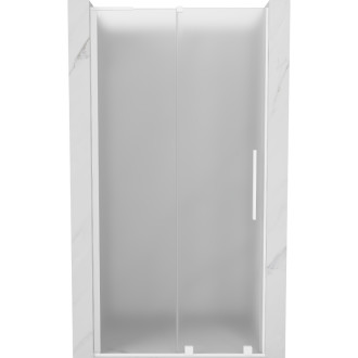 Posuvné sprchové dveře Mexen Velar L 110 cm, matné, bílé - 871-110-003-31-20