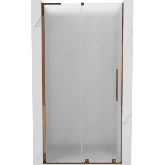 Posuvné sprchové dveře Mexen Velar L 90 cm, matné, růžové zlato - 871-090-003-31-60