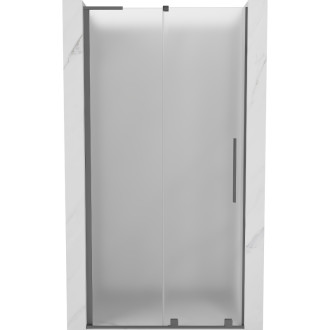 Posuvné sprchové dveře Mexen Velar L 90 cm, matné, stříbrné - 871-090-003-31-95