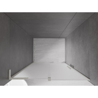 Posuvné sprchové dveře Mexen Velar L 90 cm, matné, kartáčovaný nikl - 871-090-003-31-97