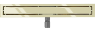 Mexen Flat M13 odtokový žlab 2v1 60 cm zlatá - 1510060-15