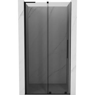 Posuvné sprchové dveře Mexen Velar L 90 cm, grafitové, černé - 871-090-003-41-70