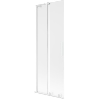 Mexen Velar L 2dílná posuvná vanová zástěna 75 x 150 cm, matná, bílá - 896-075-003-31-20