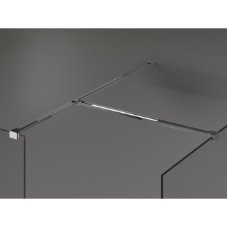 Mexen Kioto Sprchová zástěna 130 x 70 cm, průhledná, chrom - 800-130-202-01-00-070