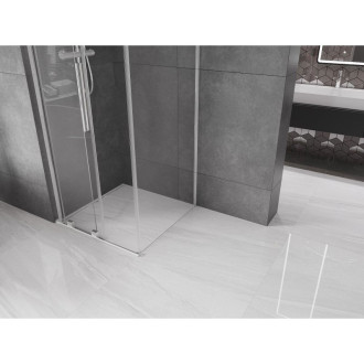 Mexen Velar L sprchový kout posuvný 110 x 110 cm, průhledný, chrom - 871-110-110-03-01