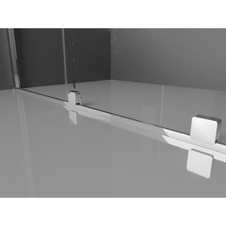 Mexen Velar L sprchový kout posuvný 120 x 80 cm, průhledný, chrom - 871-120-080-03-01