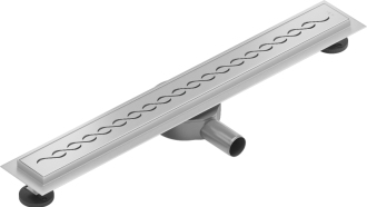 Mexen Flat 360° M18 otočný odtokový žlab 70 cm chrom - 1023070-40
