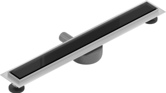 Mexen Flat 360° MGB otočný odtokový žlab 50 cm černé sklo - 1026050-40