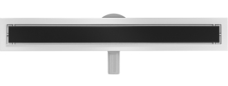 Mexen Flat 360° MGB otočný odtokový žlab 50 cm černé sklo - 1026050-40