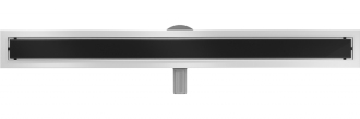 Mexen Flat 360° MGB otočný odtokový žlab 90 cm černé sklo - 1026090-40