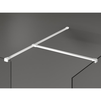 Mexen Kioto Sprchová zástěna 180 x 105 cm, průhledná, bílá - 800-180-202-20-00-105