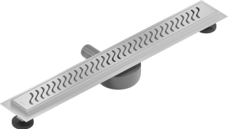 Mexen Flat 360° M09 otočný odtokový žlab 50 cm chrom - 1028050-40