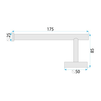 REA Držák na toaletní papír 6611 Modern Brush Nickle REA-98017