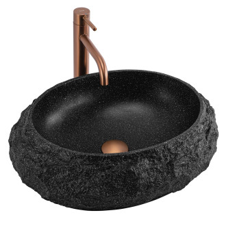 Umyvadlo na desku Mika Black