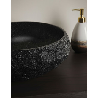 Umyvadlo na desku Mika Black