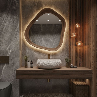 Umyvadlo na desku Mika Beige