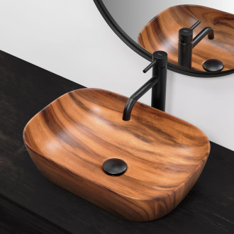 Rea Umyvadlo na desku Belinda Wood Matt REA-U5051