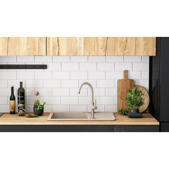 REA Nils Granitový dřez, sada 5v1, béžová ZLE-00102