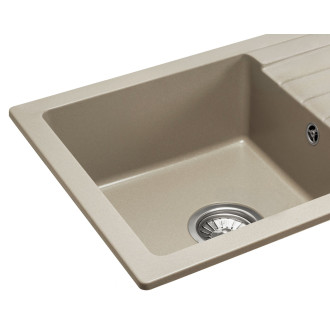 Rea DAG granitový dřez s odkapem, béžové ZLE-00113