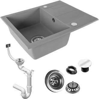 Rea North granitový dřez, šedá ZLE-00128