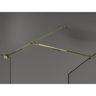 Mexen Kioto Sprchová zástěna 180 x 75 cm, průhledná, zlatá - 800-180-202-50-00-075