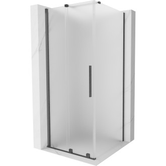 Mexen Velar posuvný sprchový kout 120 x 120 cm, mlha, kartáčovaná pistole gray - 871-120-120-31-66