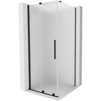 Mexen Velar posuvný sprchový kout 90 x 90 cm, matná, černá - 871-090-090-31-70