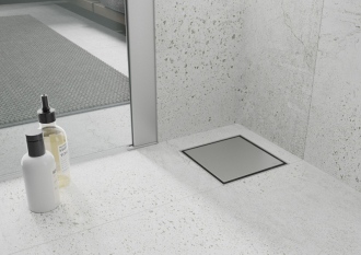 Mexen FLAT 12 Čtvercový odtokový žlab 12x12 cm, inox 1010012