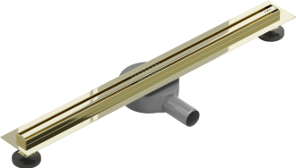 Mexen FLAT 360 SLIM 60 cm - Lineární odtokový žlab, zlatá 1541060