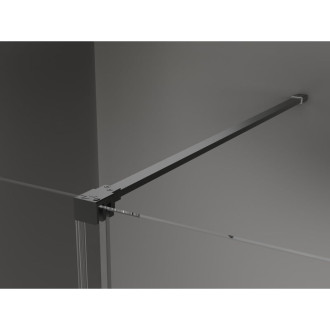 Posuvný sprchový kout Mexen Velar 90 x 80 cm, matná, stříbrná - 871-090-080-31-95