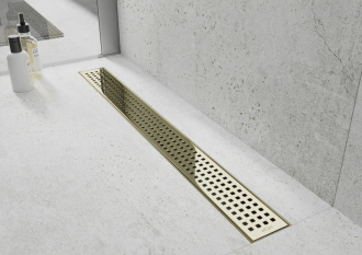 Mexen M08 70 cm - Rošt pro odtokový žlab FLAT / Flat 360, zlatý 1525070
