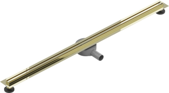 Mexen FLAT 360 SLIM 120 cm - Lineární odtokový žlab, zlatá 1541120