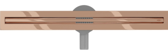 Mexen FLAT 360 SLIM 60 cm - Lineární odtokový žlab, růžové zlato 1641060