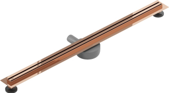 Mexen FLAT 360 SLIM 90 cm - Lineární odtokový žlab, růžové zlato 1641090