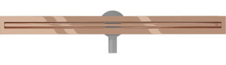 Mexen FLAT 360 SLIM 90 cm - Lineární odtokový žlab, růžové zlato 1641090