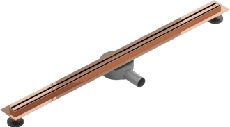 Mexen FLAT 360 SLIM 90 cm - Lineární odtokový žlab, růžové zlato 1641090