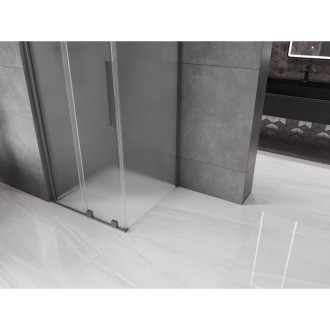 Posuvný sprchový kout Mexen Velar 120 x 120 cm, matná, stříbrná - 871-120-120-31-95