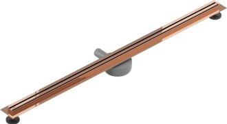 Mexen FLAT 360 SLIM 120 cm - Lineární odtokový žlab, růžové zlato 1641120
