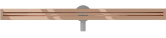 Mexen FLAT 360 SLIM 120 cm - Lineární odtokový žlab, růžové zlato 1641120