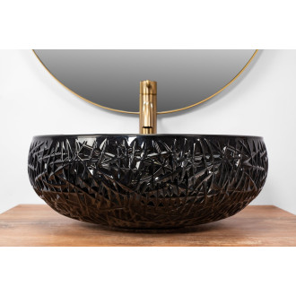 Rea Ice umyvadlo na desku, černá REA-U6660