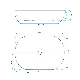 REA Lisa umyvadlo na desku REA-U6022